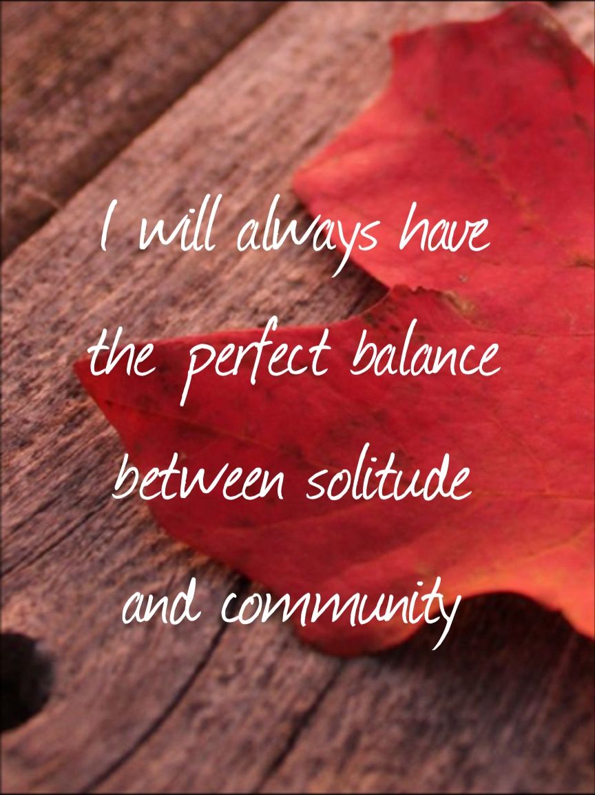 Solitude and Community News